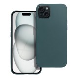OEM iPhone 15 Plus szilikon tok, telefon tok, hátlaptok, matt, zöld, Matt case