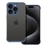 OEM iPhone 15 Pro Max (6.7") keret tok, TPU tok, kameravédelem, kék, Mini Bumpers