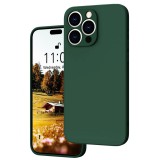 OEM iPhone 15 Pro Max szilikon tok, hátlaptok, telefon tok, matt, zöld