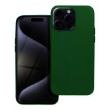 OEM iPhone 15 Pro szilikon tok, hátlaptok, telefon tok, matt, zöld