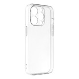 OEM iPhone 15 Pro szilikon tok, hátlaptok, telefon tok, vastag, átlátszó, kamera védelemmel, 2mm