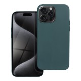 OEM iPhone 15 Pro szilikon tok, telefon tok, hátlaptok, matt, zöld, Matt case