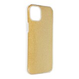 OEM iPhone 15 szilikon tok, hátlaptok, telefon tok, csillámos, arany, Shining Case