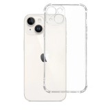 OEM iPhone 15 szilikon tok, hátlaptok, telefon tok, erősített sarkokkal, átlátszó, Anti Shock, 1.5mm