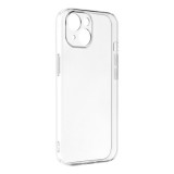 OEM iPhone 15 szilikon tok, hátlaptok, telefon tok, vastag, átlátszó, kamera védelemmel, Clear, 2mm