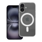 OEM iPhone 16 Clear MagSafe szilikon tok – 2 mm vastag, átlátszó hátlaptok, kamera védelemmel