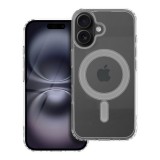 OEM iPhone 16 Plus hátlaptok, telefon tok, MagSafe kompatibilis, átlátszó, Mag Cover