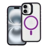 OEM iPhone 16 Plus hátlaptok, telefon tok, MagSafe kompatibilis, lila, Neo MagSafe