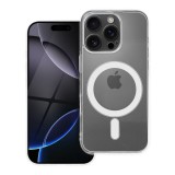 OEM iPhone 16 Pro Max Clear MagSafe szilikon tok – 2 mm vastag, átlátszó hátlaptok, kamera védelemmel