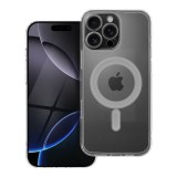 OEM iPhone 16 Pro Max hátlaptok, telefon tok, MagSafe kompatibilis, kamera védelemmel, átlátszó, Anti Shock Mag Case, 1.5mm