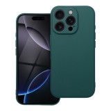OEM iPhone 16 Pro Max szilikon tok, hátlaptok, telefon tok, matt, zöld
