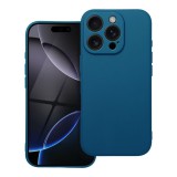 OEM iPhone 16 Pro Max szilikon tok, telefon tok, hátlaptok, matt, kék, Matt case