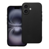 OEM iPhone 16 szilikon tok, telefon tok, hátlaptok, matt, fekete, Matt case