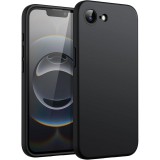 OEM iPhone 16e / 17e szilikon tok, hátlaptok, telefon tok, matt, fekete