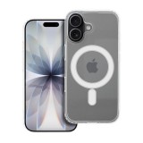 OEM iPhone 17 hátlaptok, telefon tok, MagSafe kompatibilis, átlátszó, Clear Mag Cover case