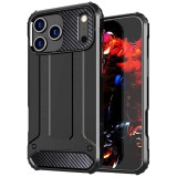 OEM iPhone 17 Pro Max hátlap tok, telefon tok, ütésálló, fekete, Armor