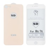 OEM iPhone 8 Plus üvegfólia, tempered glass, előlapi +hátlapi, 5D, edzett, hajlított, rose gold