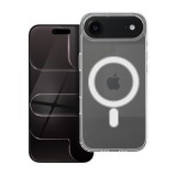 OEM iPhone Air hátlaptok, telefon tok, MagSafe kompatibilis, erősített sarkokkal, átlátszó, Clear Mag Cover Case (nagy kamera kivágás)