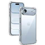 OEM iPhone Air szilikon tok, hátlaptok, telefon tok, erősített sarkokkal, átlátszó, Anti Shock, 1.5mm (nagy kamera kivágás)