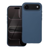 OEM iPhone Air szilikon tok, hátlaptok, telefon tok, velúr belsővel, matt, kék, Silicone