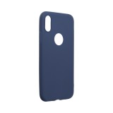 OEM iPhone XS Max szilikon tok, hátlaptok, telefon tok, matt, sötétkék, Soft