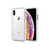 OEM iPhone XS Max szilikon tok, hátlaptok, telefon tok, vastag, átlátszó, 2mm