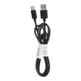 OEM Kábel USB - Type-c 2,0 C366 fekete 1 méter (csatlakozó hosszú: 8mm)