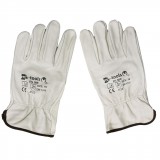 OEM Kesztyű, bőr munkavédelmi világos-szürke EM1310AB105