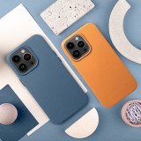 OEM LEATHER MAG COVER MagSafe-kompatibilis tok Samsung Galaxy S25 Plus - sötétkék