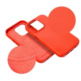 OEM LEATHER MAG COVER tok iPhone 16 Plus - piros