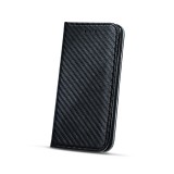 OEM Lenovo K6 Note könyvtok, fliptok, telefon tok, mágneszáras, bankkártyatartós, karbon mintás, fekete, Simple Carbon
