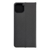 OEM LUNA Book Carbon IPHONE 15 Plus fekete tok
