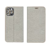 OEM LUNA könyvtok Samsung Galaxy A56 - ezüst színű