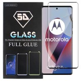 OEM Motorola Edge 30 Fusion 5G üvegfólia, tempered glass, előlapi, 5D, edzett, hajlított, fekete kerettel