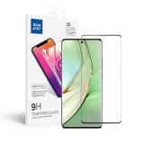 OEM Motorola Edge 40 Pro üvegfólia, tempered glass, előlapi, 5D, edzett, hajlított, fekete kerettel, BlueStar