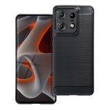 OEM Motorola Edge 50 Pro 5G szilikon tok, hátlaptok, telefon tok, karbon mintás, fekete, Carbon case