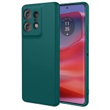 OEM Motorola Edge 50 Pro 5G szilikon tok, hátlaptok, telefon tok, matt, zöld