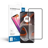 OEM Motorola Edge 50 Pro 5G üvegfólia, tempered glass, előlapi, 5D, edzett, hajlított, fekete kerettel, BlueStar