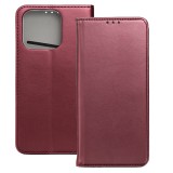 OEM Motorola Edge 60 Pro 5G könyvtok, fliptok, telefon tok, mágneszáras, bankkártyatartós, bordó, Smart Magnetic