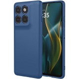 OEM Motorola Edge 60 Pro 5G szilikon tok, hátlaptok, telefon tok, matt, sötétkék