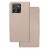 OEM Motorola Edge 70 Fusion 5G könyvtok, fliptok, telefon tok, mágneszáras, bankkártyatartós, arany