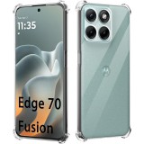 OEM Motorola Edge 70 Fusion 5G szilikon tok, hátlaptok, telefon tok, erősített sarkokkal, átlátszó, Anti Shock, 1.5mm
