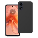 OEM Motorola Moto E14 / G04 / G04s szilikon tok, hátlaptok, telefon tok, velúr belsővel, matt, fekete, Silicon