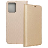 OEM Motorola Moto G14 könyvtok, fliptok, telefon tok, bankkártyatartós, mágneszáras, arany, Smart Case book