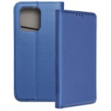 OEM Motorola Moto G15 könyvtok, fliptok, telefon tok, mágneszáras, bankkártyatartós, sötétkék