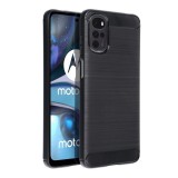 OEM Motorola Moto G22 szilikon tok, hátlaptok, telefon tok, karbon mintás, fekete, Carbon case