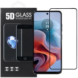 OEM Motorola Moto G34 5G üvegfólia, tempered glass, előlapi, 5D, edzett, hajlított, fekete kerettel