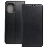 OEM Motorola Moto G35 5G könyvtok, fliptok, telefon tok, bankkártyatartós, mágneszáras, fekete, Smart Magneto