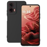 OEM Motorola Moto G35 5G szilikon tok, hátlaptok, telefon tok, velúr belsővel, matt, fekete, Silicon