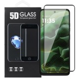 OEM Motorola Moto G35 5G üvegfólia, tempered glass, előlapi, 5D, edzett, hajlított, fekete kerettel